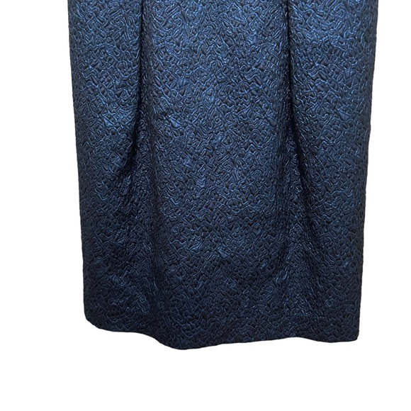 Carmen Marc Valvo A Line Sleeveless Mini Dress Blue Size 10 - Picture 2 of 8